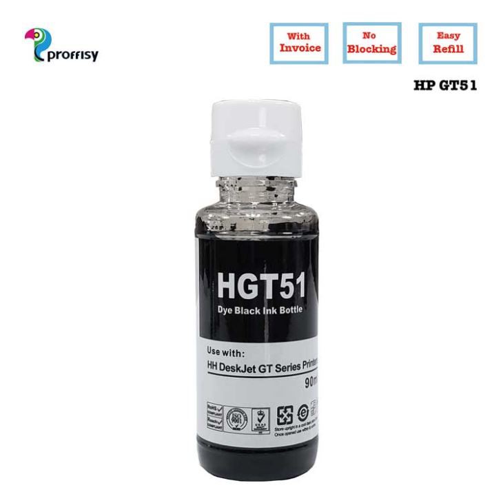 Black Ink Bottle For HP Printer